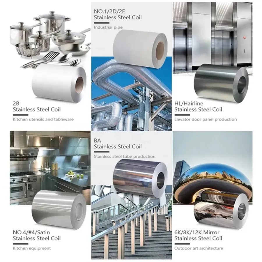 0.3mm 0.4mm 0.5mm 0.6mm 0.8mm 1.0mm 1.5mm 2.0mm 3.0mm 厚さ 2B BA 8K ミラー 冷間圧延 熱間圧延 201 304L 316L 316 304 ステンレス鋼コイル ASTM SS ストリップ 0