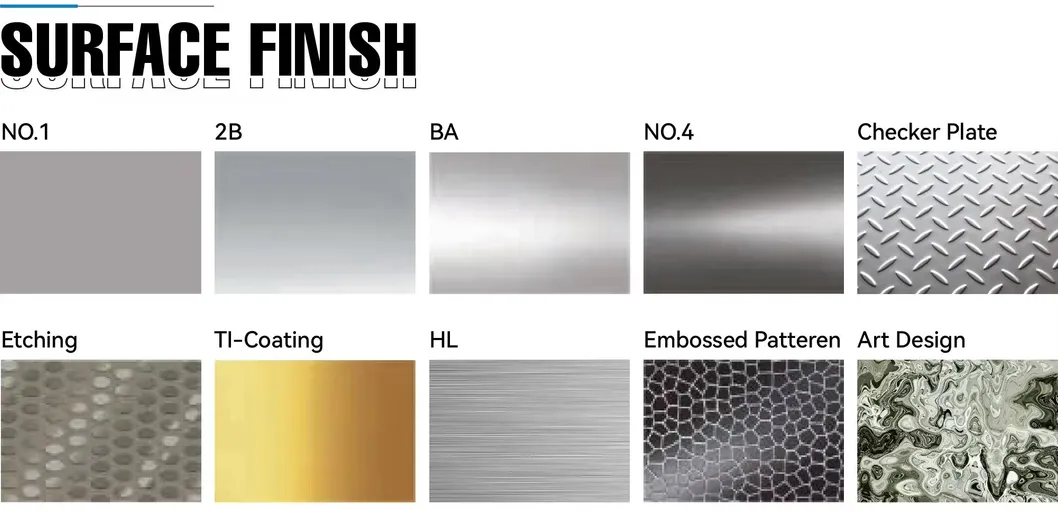 AISI ASTM 2b/Ba/No. 4hl/8K/No.1 ステンレス鋼板 201 304 304L 316 316L 309S 310S 美観用 0