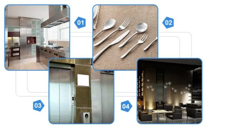 18 サイズのステンレス鋼板 冷式ロール技術 BA 表面 2B 表面 3