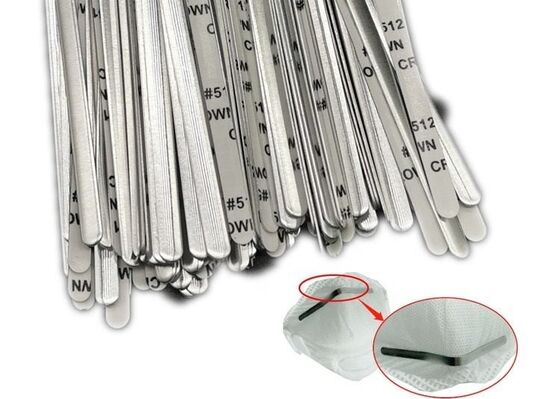 購入 マスクのためのアルミニウム マスクの鼻のストリップ橋ワイヤーは固定された5mmを避けた オンライン製造